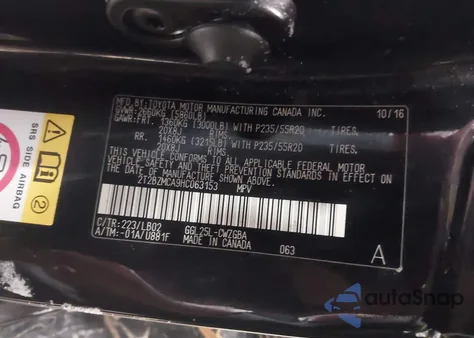 2017 Lexus Rx 350 z USA, uszkodzony, nr VIN 2T2BZMCA9HC063153